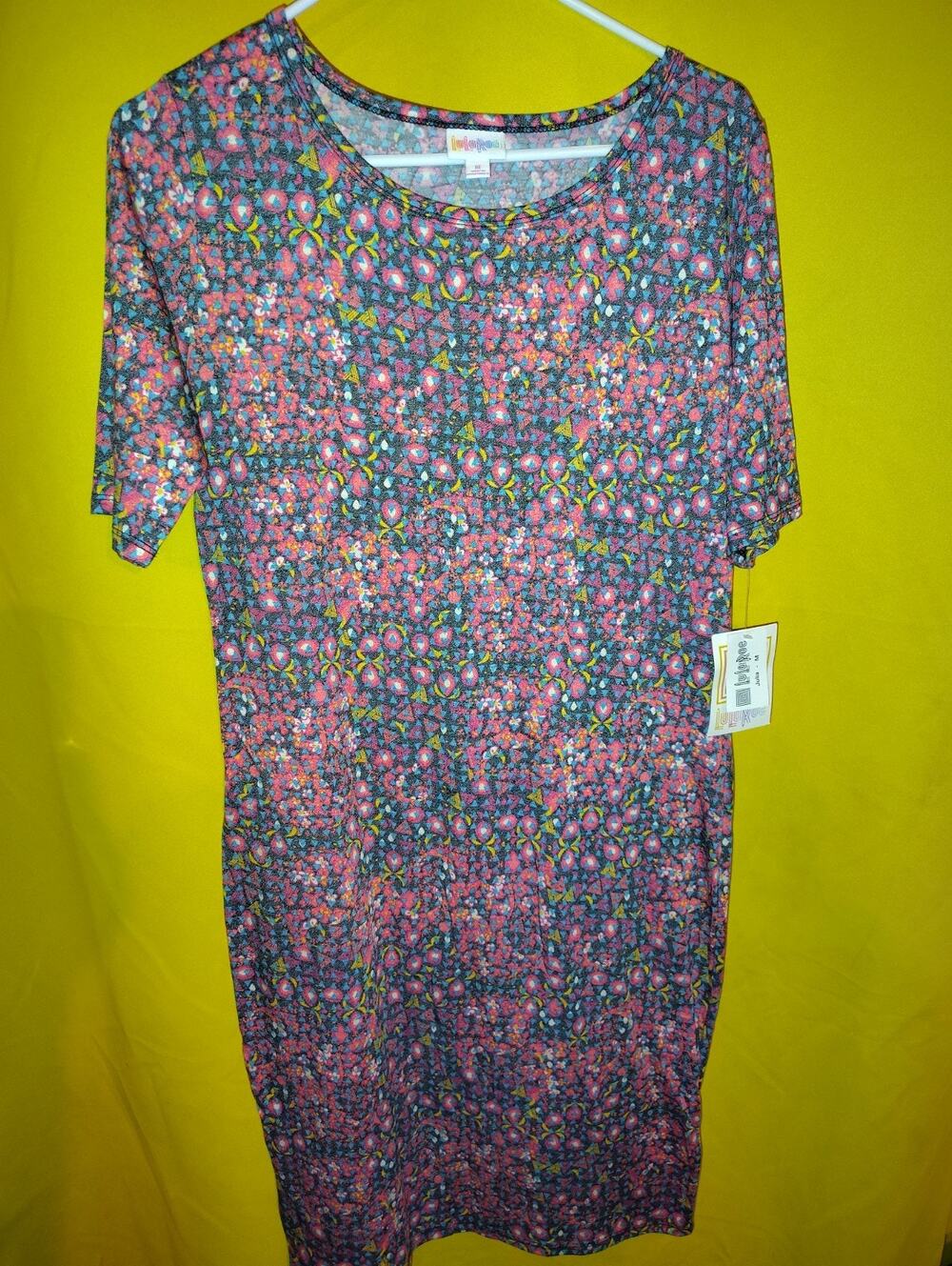 Lularoe Julia Women's Pullover Dress Sz Medium M NWT Crazy Spacey Trip Fade New